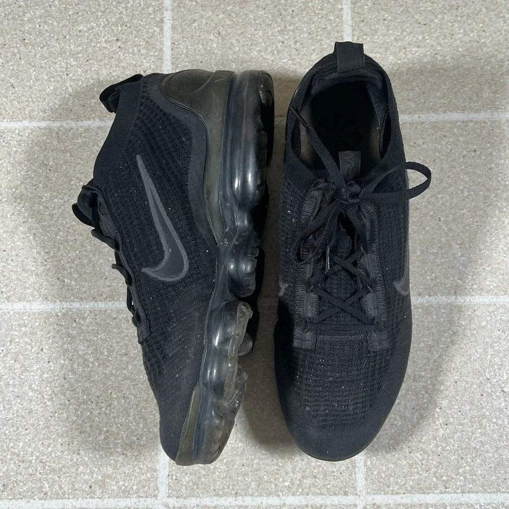 Nike Air VaporMax 2021 Flyknit Shoes Mens 10.5 Black Sneakers DH4084-001